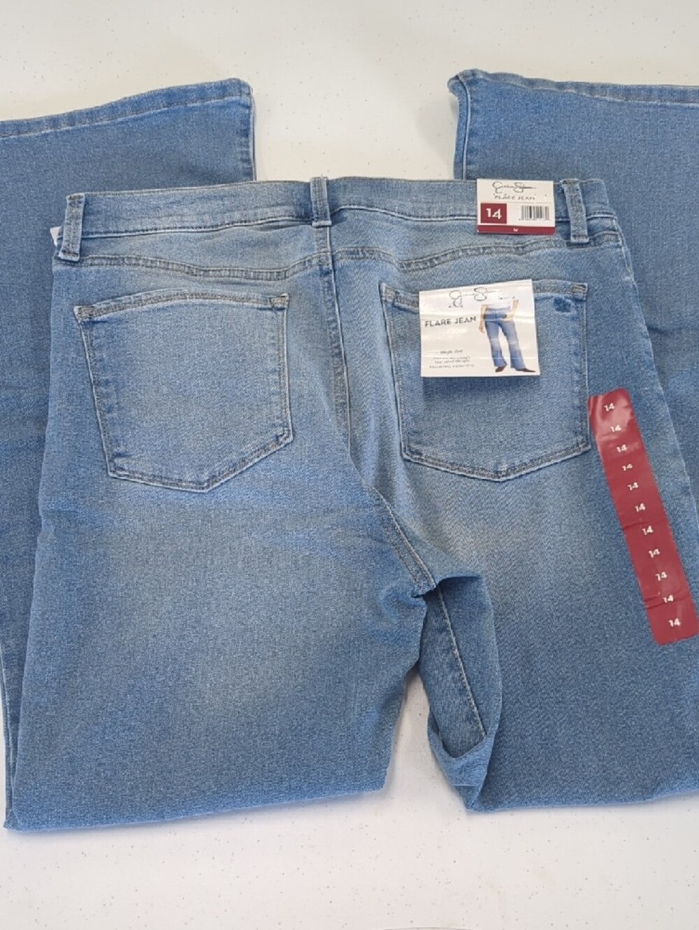 Jessica Simpson Light Blue Flared Jeans - Women's Flare Jean - Picture 8 of 8